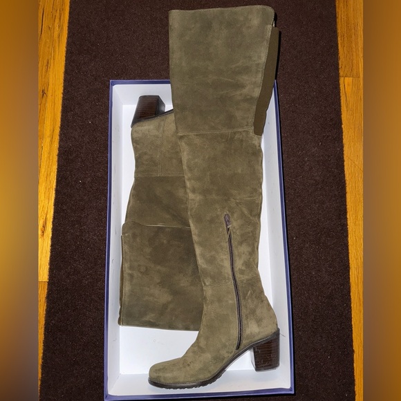 STUART WEITZMAN suede knee boots - Picture 1 of 6